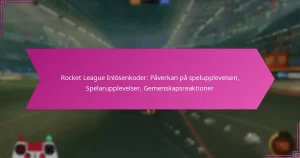 Read more about the article Rocket League Inlösenkoder: Påverkan på spelupplevelsen, Spelarupplevelser, Gemenskapsreaktioner