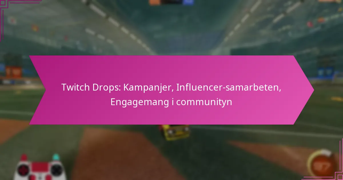 Read more about the article Twitch Drops: Kampanjer, Influencer-samarbeten, Engagemang i communityn