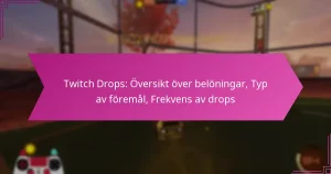 Read more about the article Twitch Drops: Översikt över belöningar, Typ av föremål, Frekvens av drops