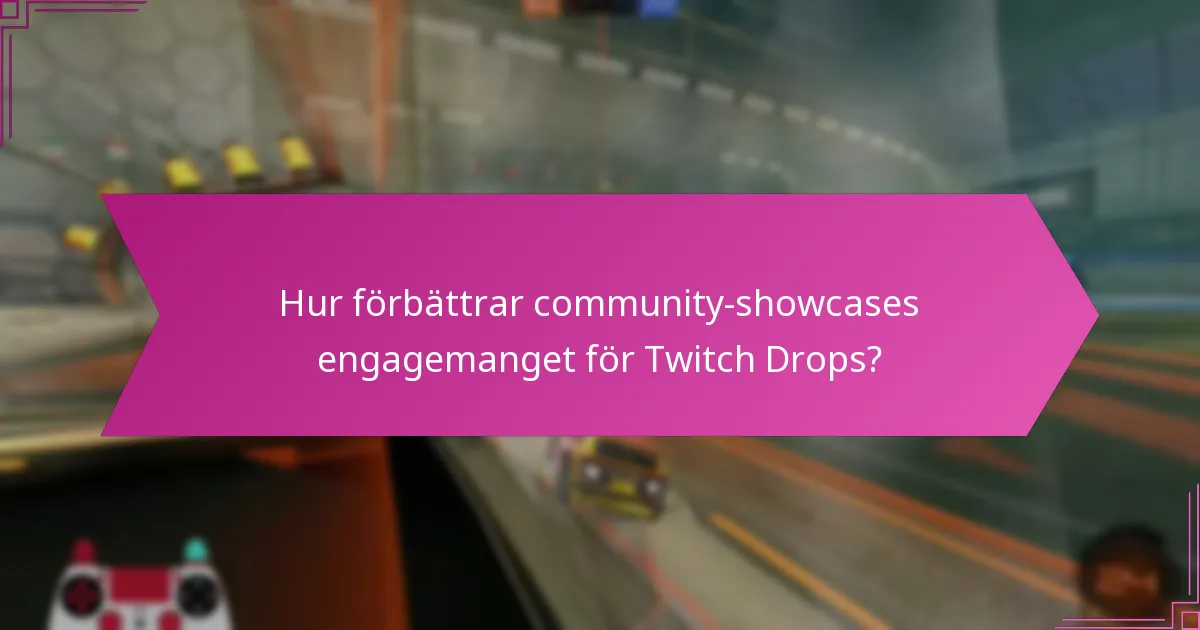 Hur förbättrar community-showcases engagemanget för Twitch Drops?